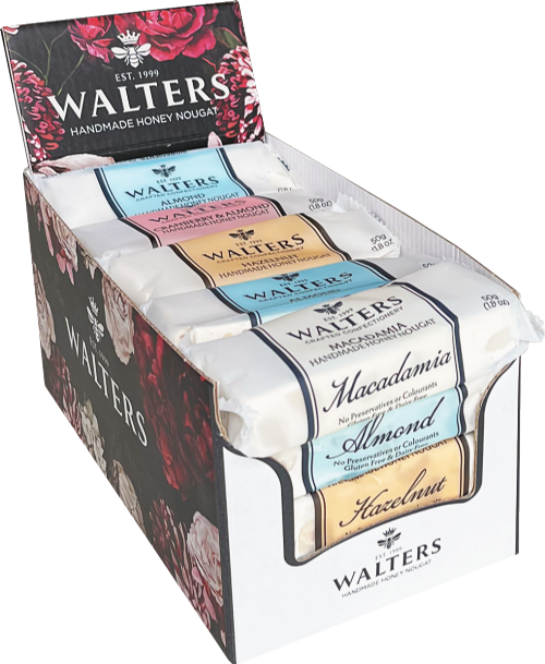 WALTERS Handmade Honey Nougat - Assorted 50g