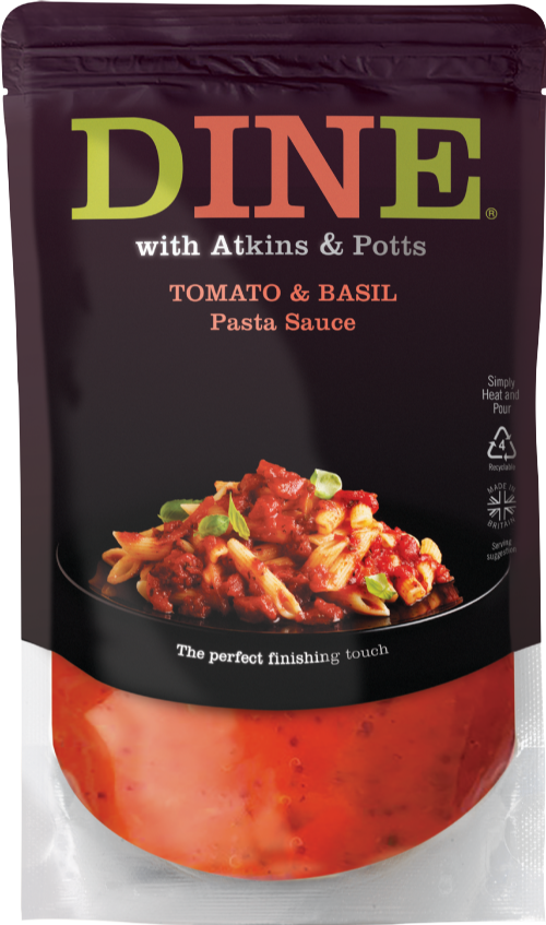 ATKINS & POTTS Tomato & Basil Pasta Sauce 350g