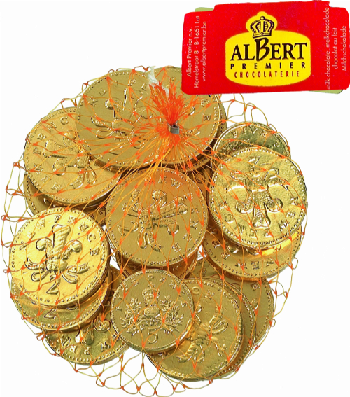 ALBERT Foiled Milk Chocolate Coins 100g