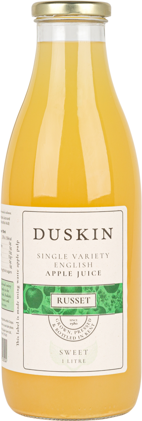 DUSKIN Single Variety English Apple Juice Russet (Sweet) 1L