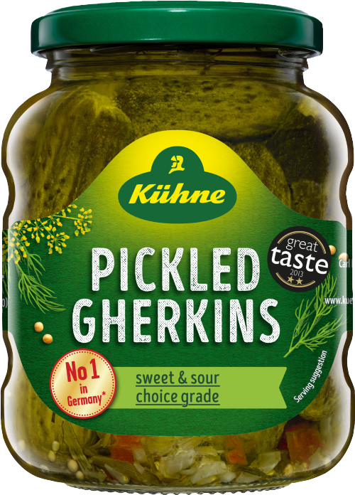 KUHNE Pickled Gherkins 330g