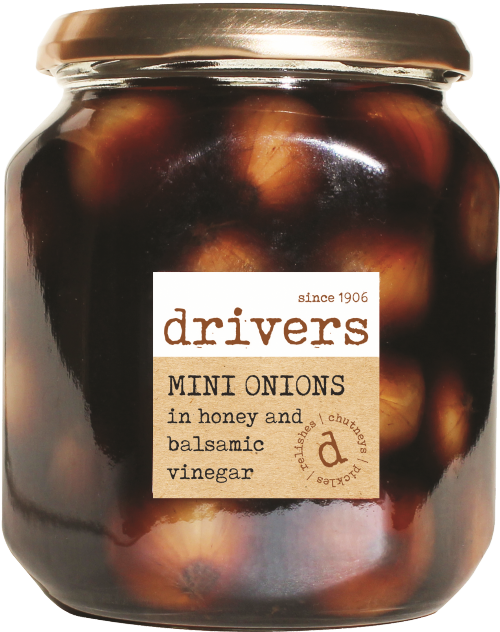 DRIVER'S Mini Onions in Honey & Balsamic Vinegar 550g