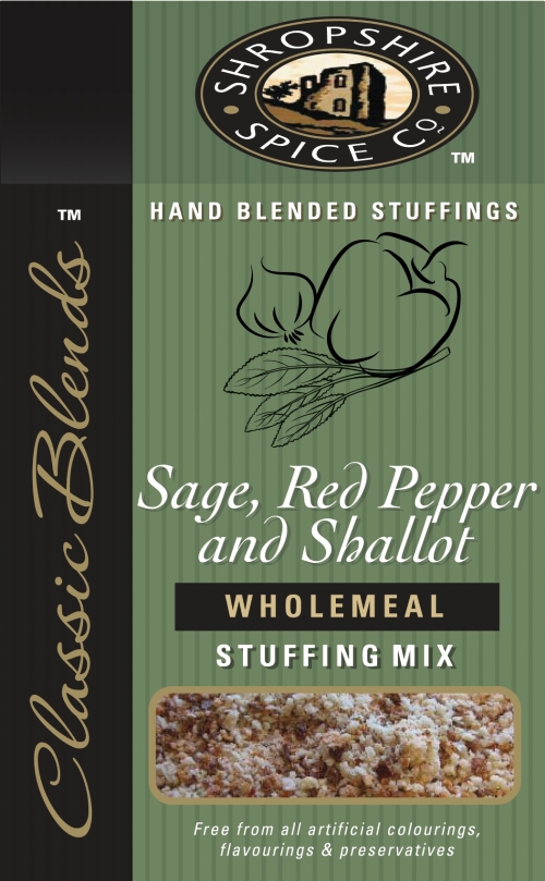 SHROP. SPICE Sage Red Pepper & Shallot W/M Stuffing Mix 150g