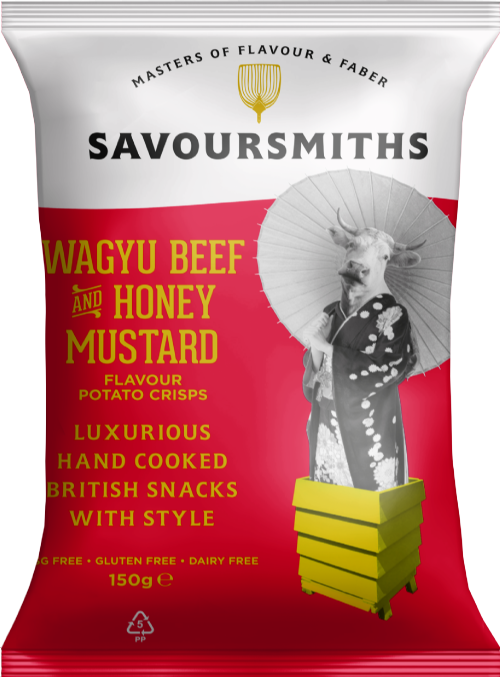 SAVOURSMITHS Wagyu Beef & Honey Mustard Potato Crisps 150g