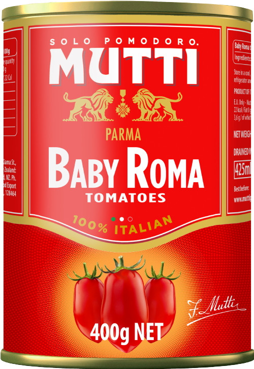 MUTTI Baby Roma Tomatoes 400g