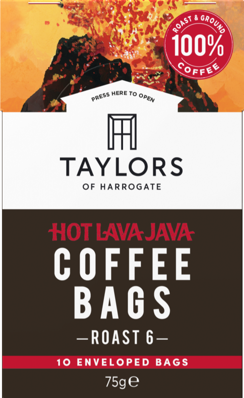 TAYLORS 10 Coffee Bags - Hot Lava Java 75g