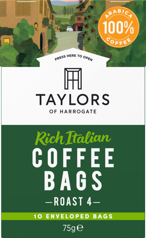 TAYLORS 10 Coffee Bags - Rich Italian 75g