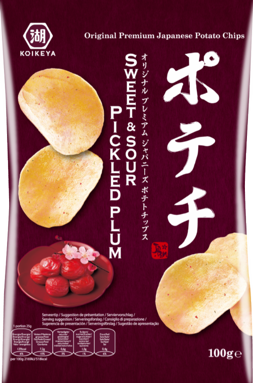 KOIKEYA Potato Crisps - Sweet & Sour Pickled Plum 100g