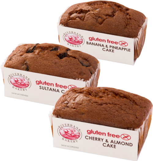 RIVERBANK BAKERY Gluten Free Loaf Cakes - Assorted Case