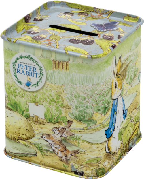 TIN TREATS Peter Rabbit Money Box Tin with Jelly Beans 75g