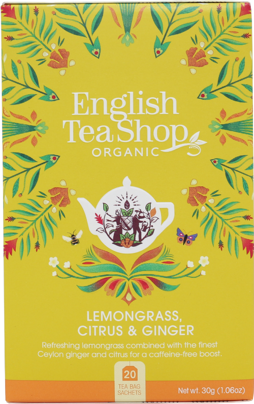 ENGLISH TEA SHOP 20 Lemongrass, Citrus & Ginger Sachets 30g