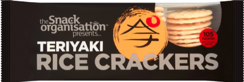 THE SNACK ORGANISATION Teriyaki Rice Crackers 100g