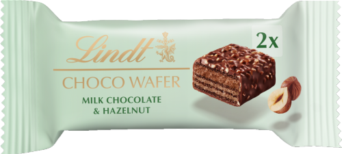 LINDT Choco Wafer - Milk Chocolate & Hazelnuts 30g