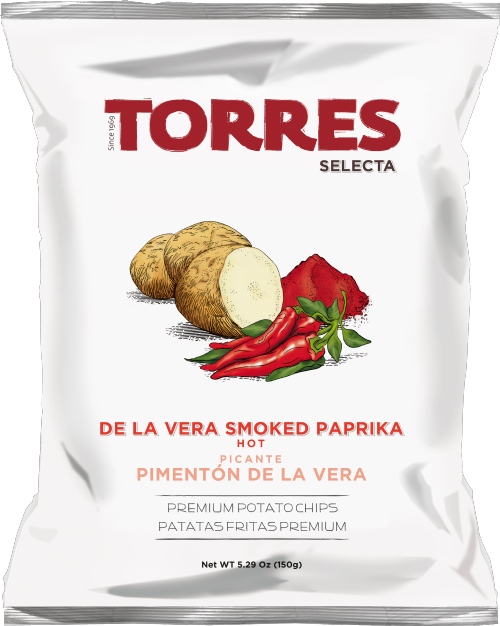 TORRES De La Vera Paprika Hot Premium Potato Chips 150g