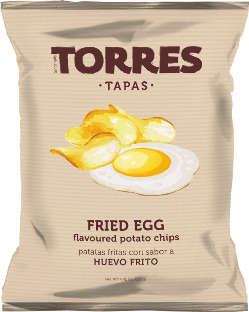 TORRES Tapas Fried Egg Flavoured Potato Chips 125g