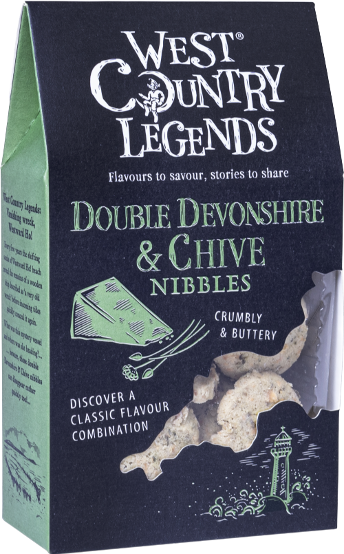 WEST COUNTRY LEGENDS Double Devonshire & Chive Nibbles 85g