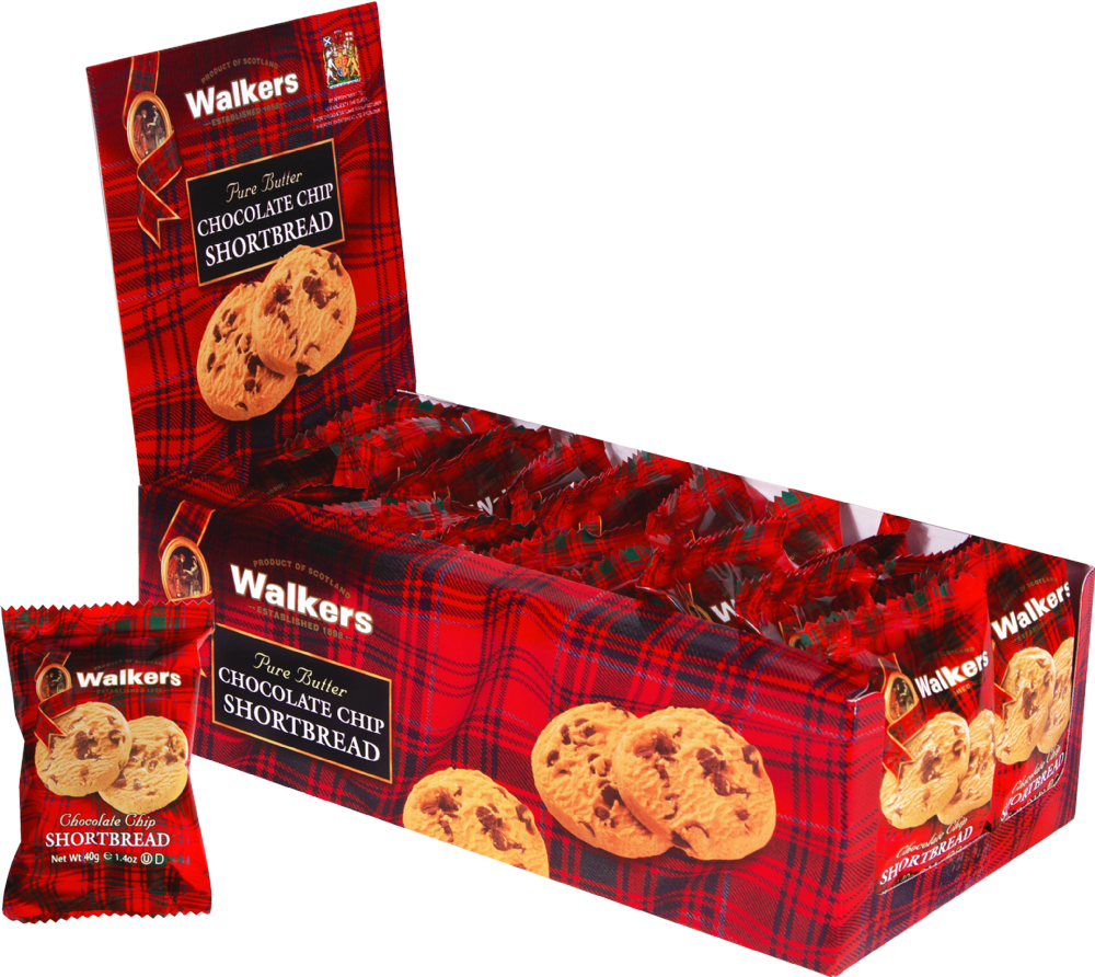 Holleys Fine Foods WALKERS AllButter Chocolate Chip Shortbread Twin