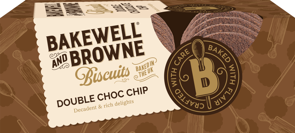 Bakewell and Browne Double Chocolate Chip Biscuits 150g