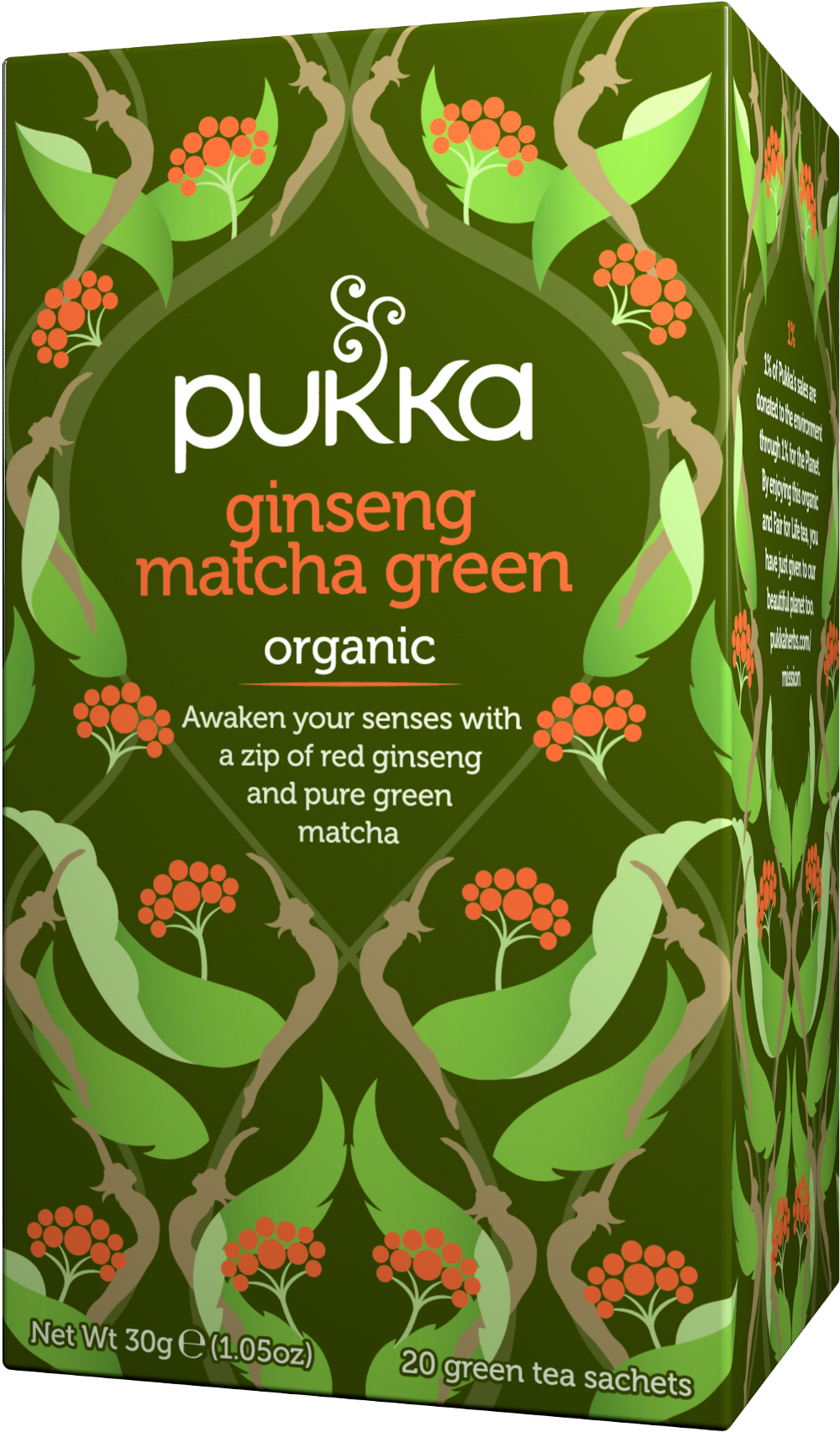 PUKKA 20 Ginseng Matcha Green 30g
