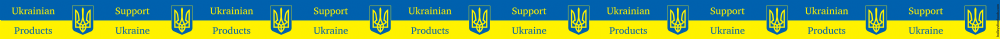 HOLLEYS FINE FOODS 'Support Ukraine' Shelf Strip 1000x40mm