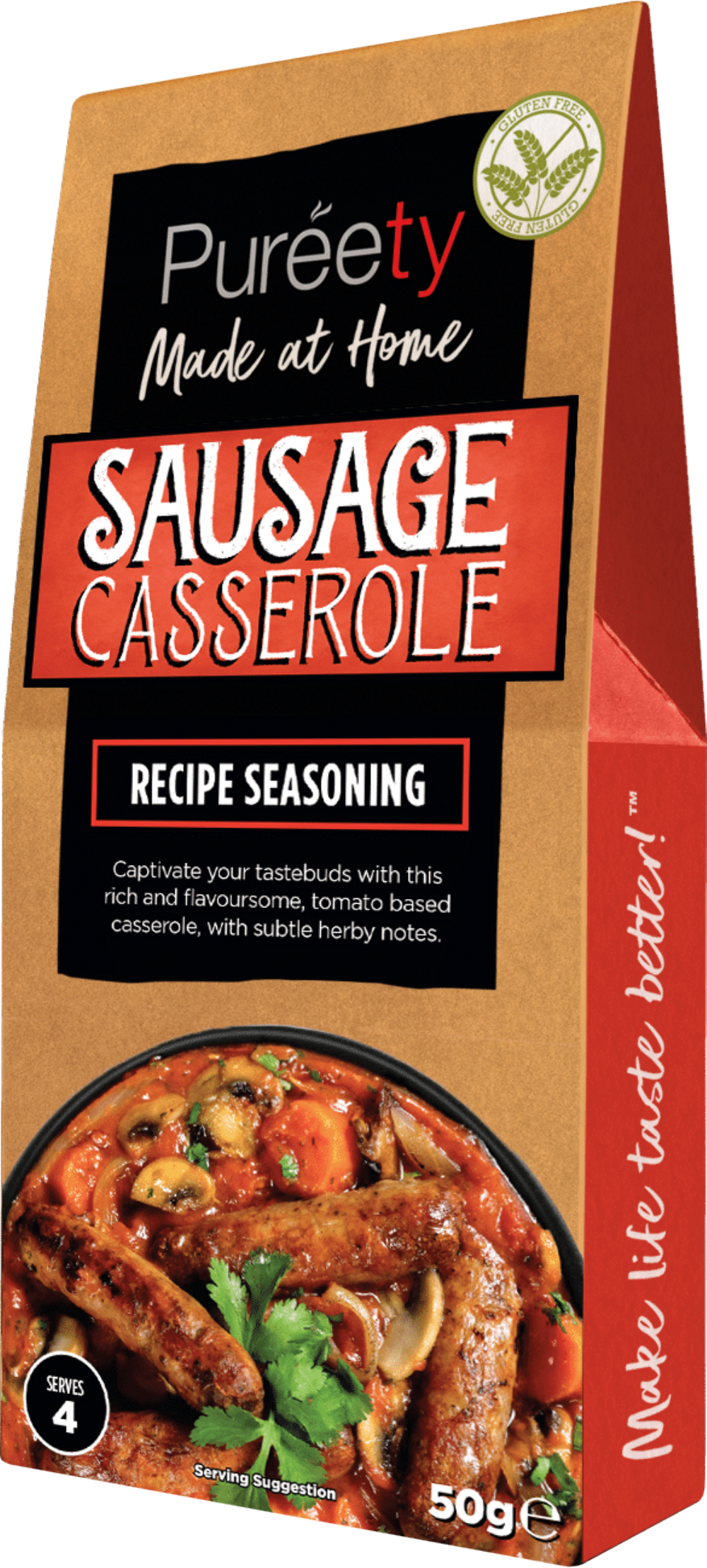PUREETY Sausage Casserole Recipe Seasoning 50g