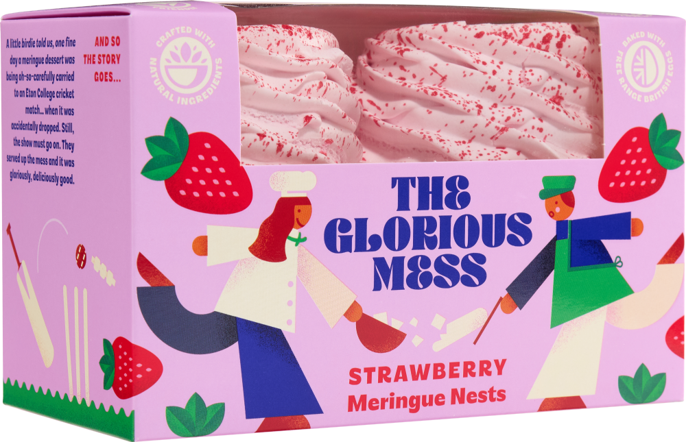 THE GLORIOUS MESS 4 Strawberry Meringue Nests