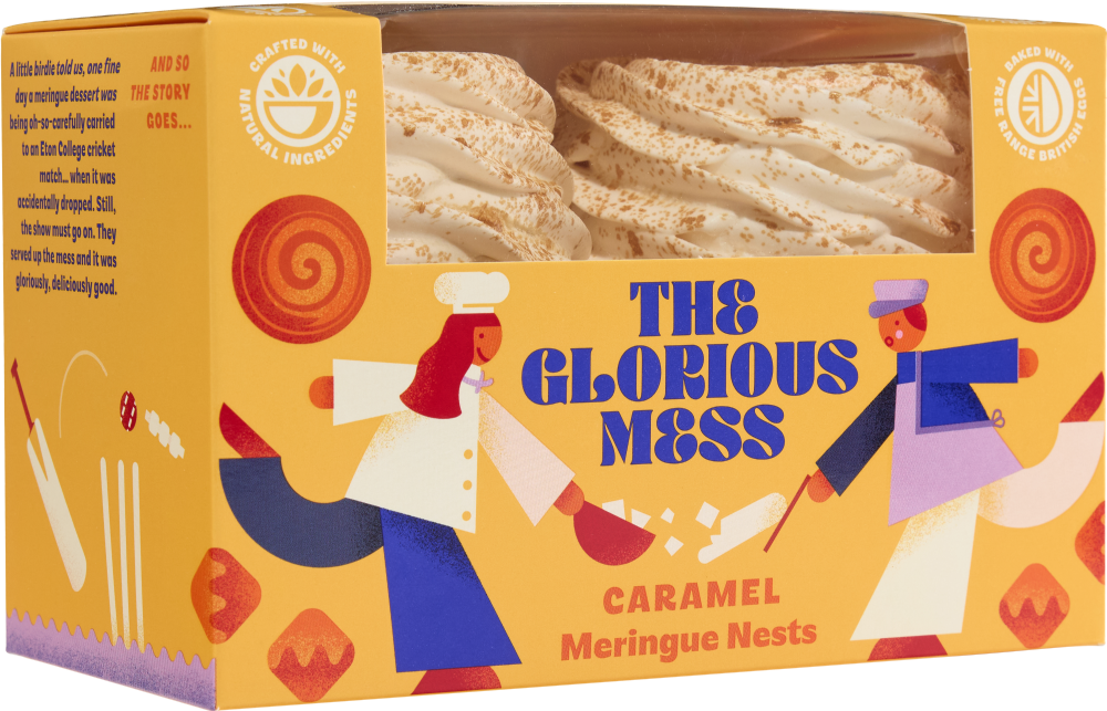 THE GLORIOUS MESS 4 Caramel Meringue Nests