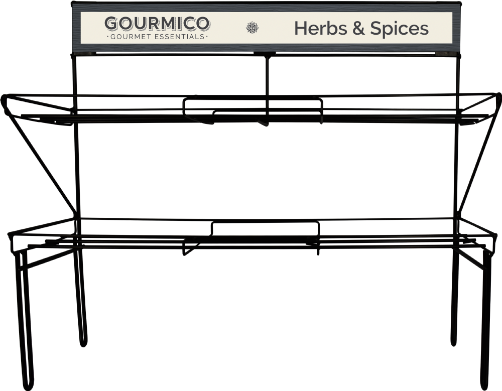 GOURMICO Herb & Spice Metal Display Stand