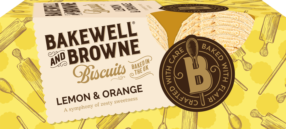 BAKEWELL AND BROWNE Lemon and Orange Biscuits 150g