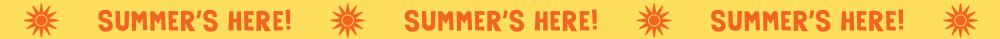 HOLLEYS FINE FOODS 'Summer's Here' Shelf Strip 1000x40mm
