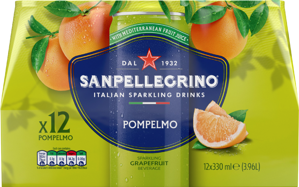 SAN PELLEGRINO Sparkling Beverage - Pompelmo (Grapefruit) 330ml