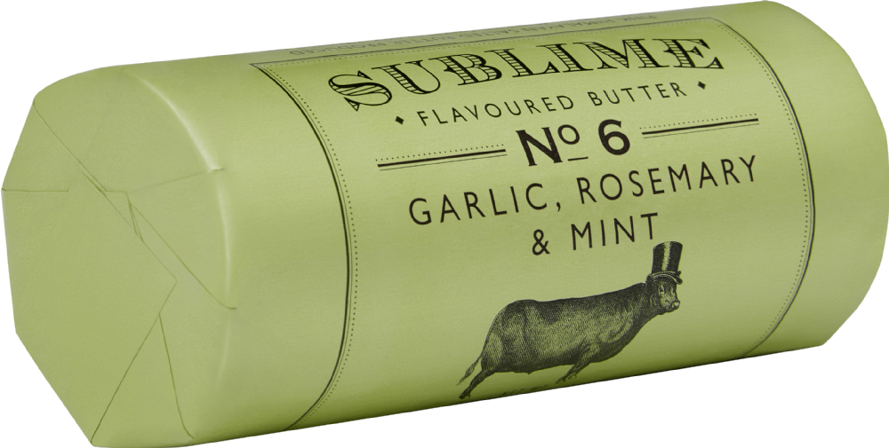 SUBLIME BUTTER Garlic, Rosemary & Mint 90g