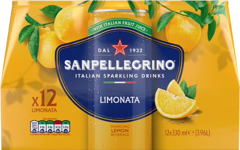 SAN PELLEGRINO Sparkling Beverage - Limonata (Lemon) 330ml