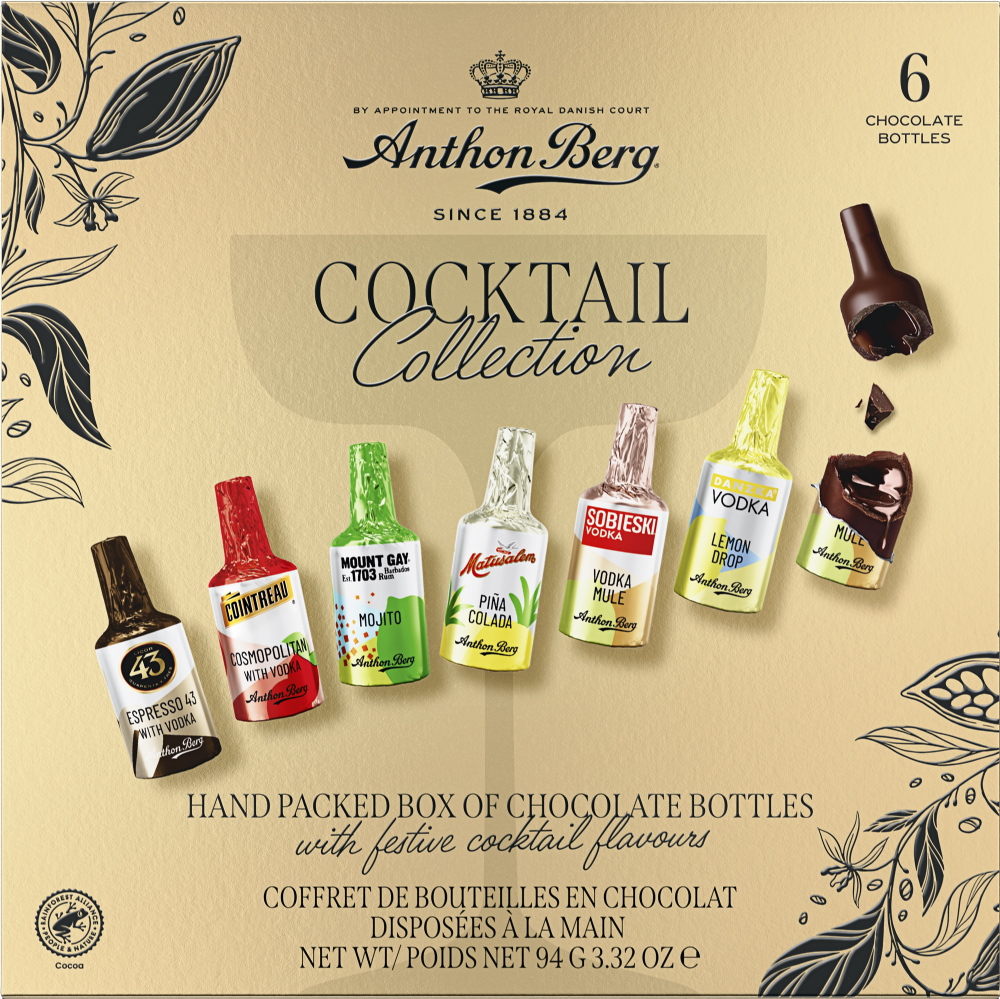 ANTHON BERG Cocktail Collection - 6 Chocolate Bottles 93g