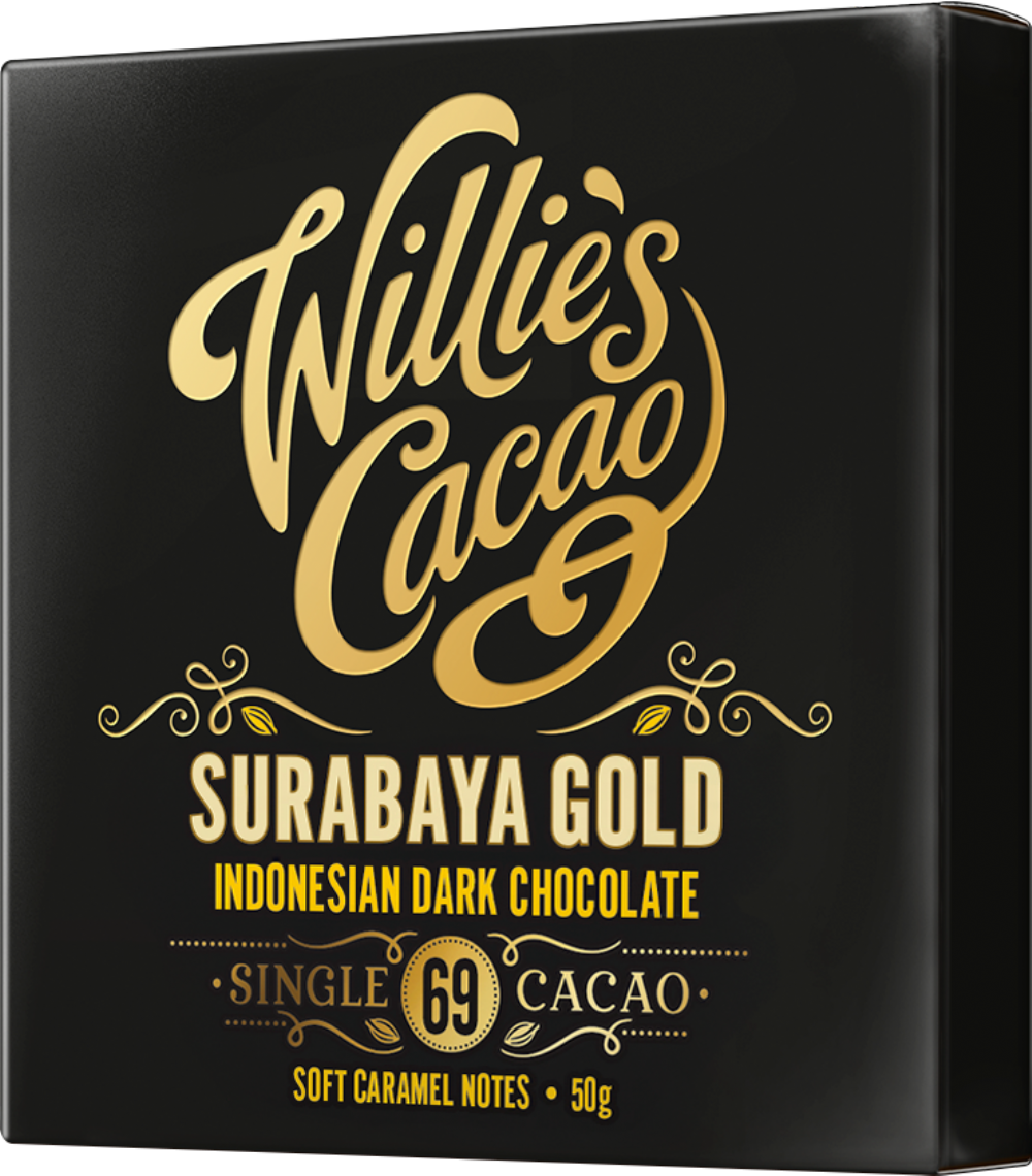 WILLIE'S CACAO Surabaya Gold - Indonesian 69 Dark Chocolate 50g
