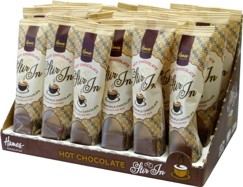 HAMES Stir In Hot Chocolate Spoon - Irish Cream Flavour 35g