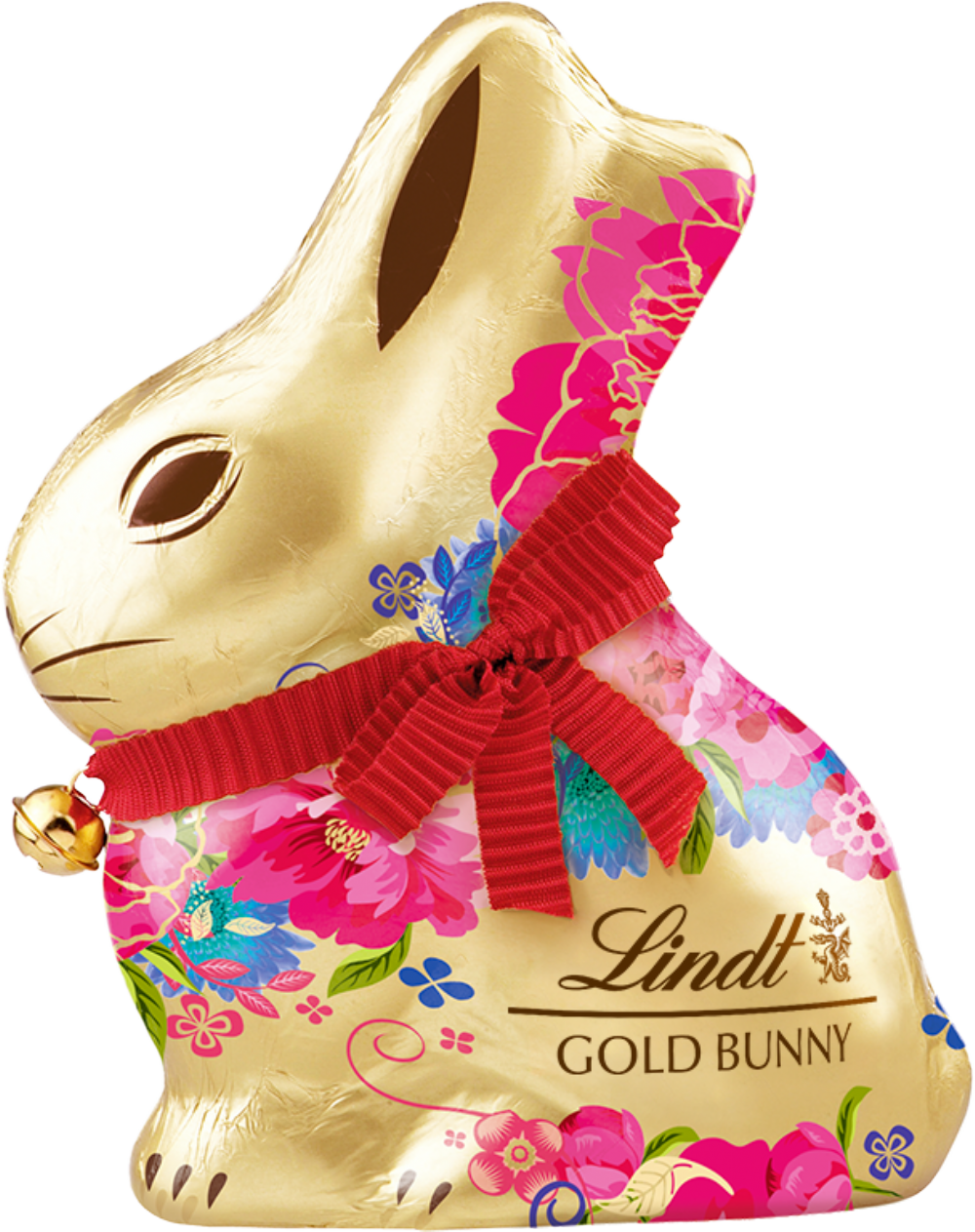 LINDT Gold Bunny Assorted Floral Designs - Milk Chocolate 200g