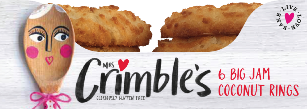 MRS CRIMBLE'S 6 Big Jam Coconut Rings 240g