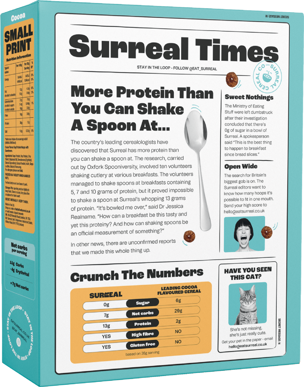 Surreal Cocoa High Protein Cereal 240g