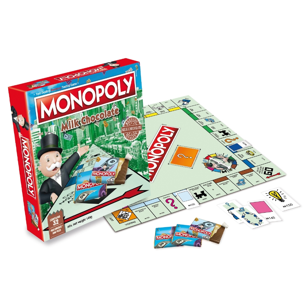 Games For Motion Monopoly with Chocolate Pieces 144g