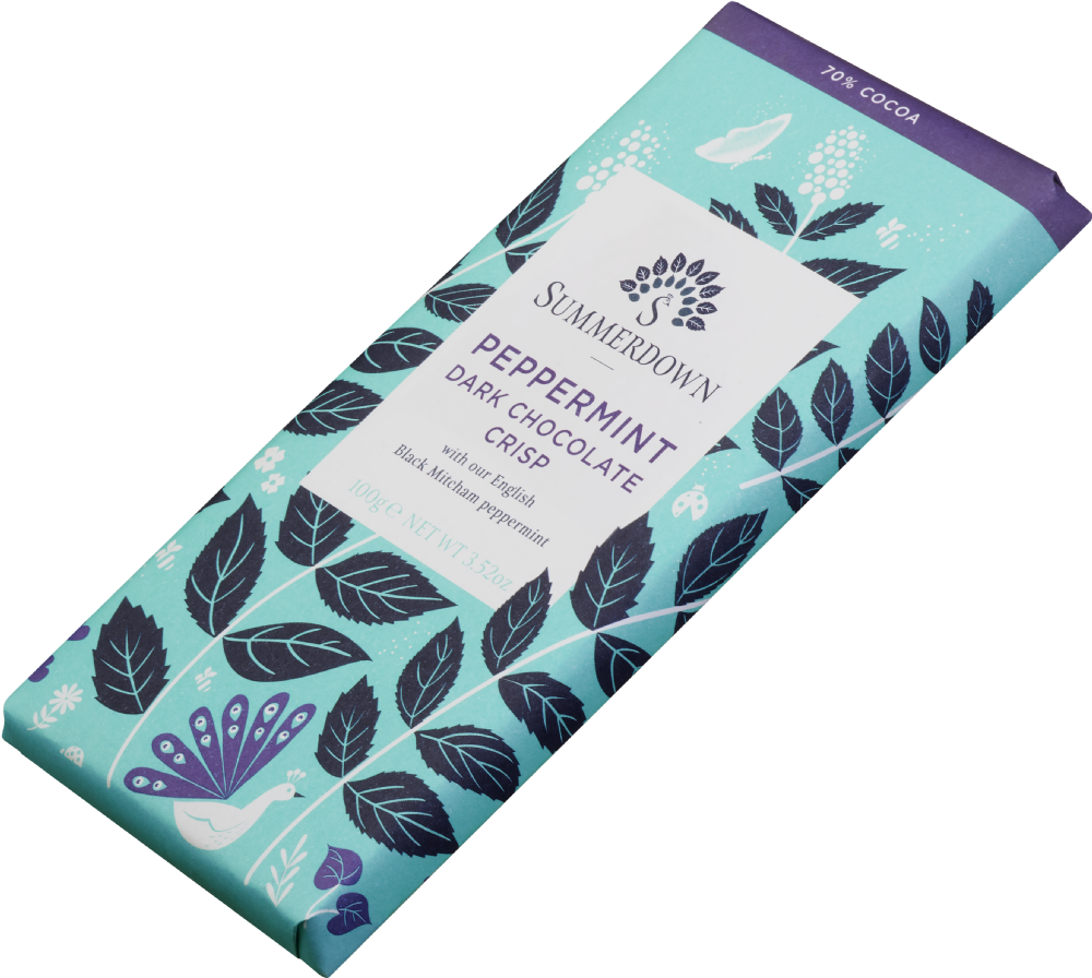 Summerdown Peppermint Dark Chocolate Crisp Bar 100g