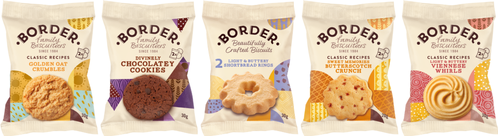 BORDER Twin Pack Biscuits - Assorted Case