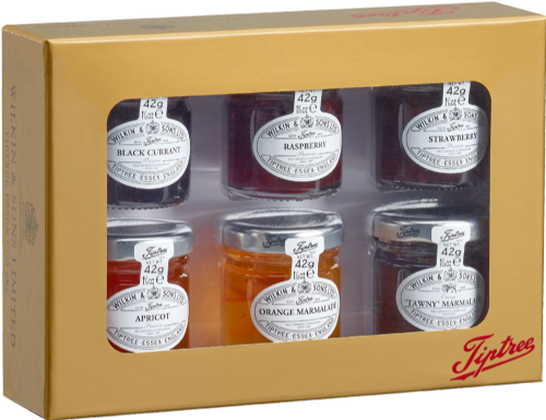 TIPTREE Gold Gift Box with Six Miniatures (6x42g)