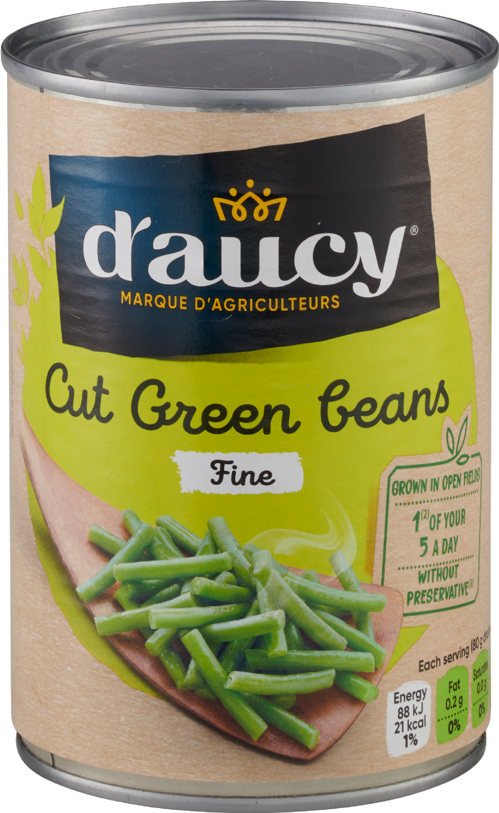 D'AUCY Cut Green Beans - Fine 400g