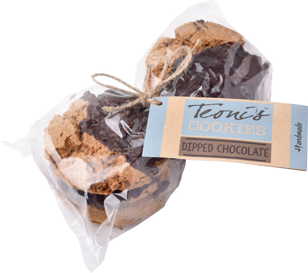 TEONI'S Dipped Chocolate Chip Oat Crunch Cookies 300g