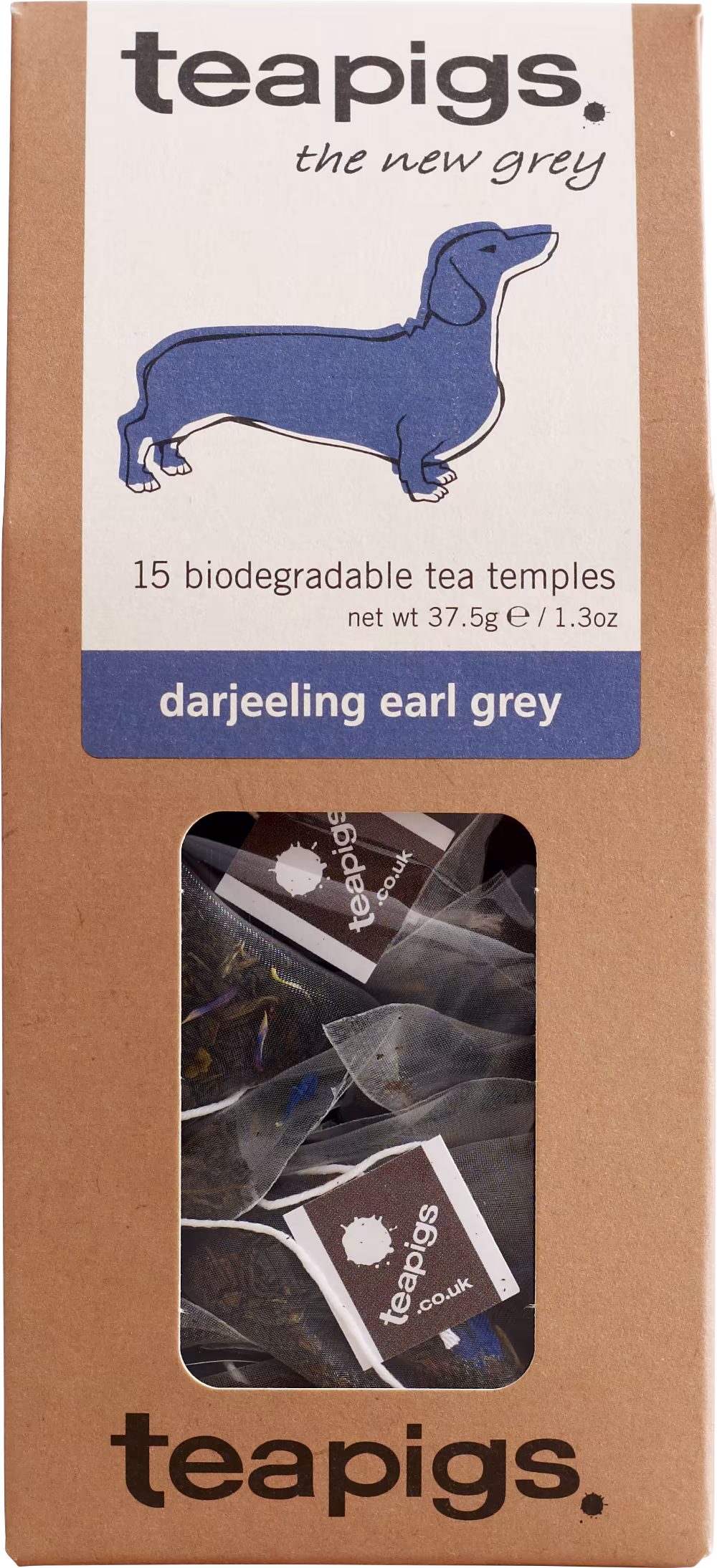 TEAPIGS 15 Darjeeling Earl Grey Tea Temples 37.5g