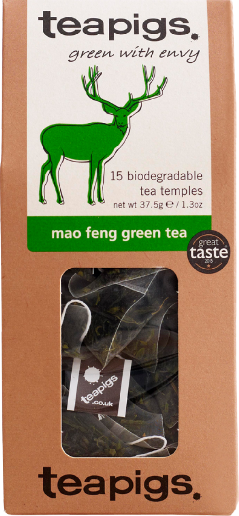 TEAPIGS 15 Mao Feng Green Tea 37.5g