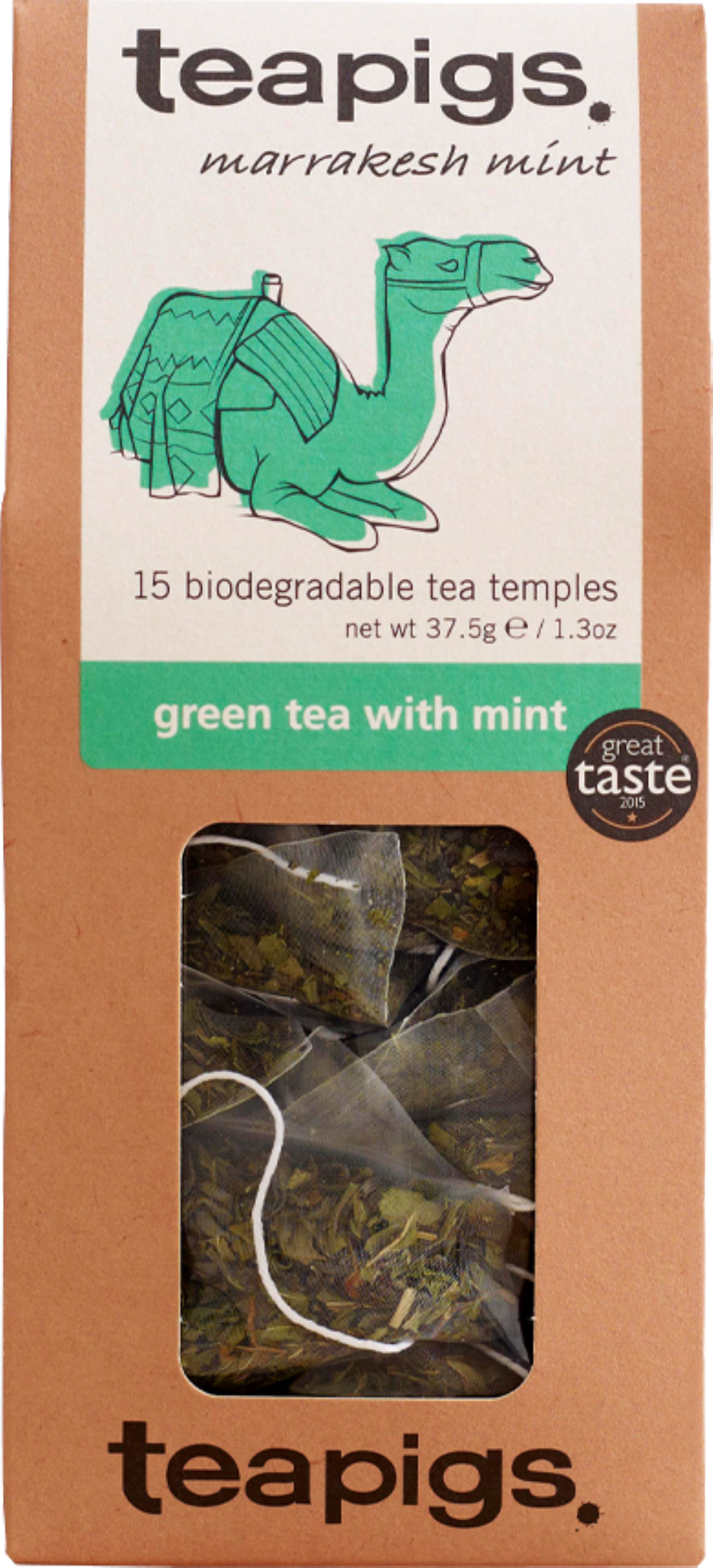 TEAPIGS 15 Green Tea with Mint 37.5g