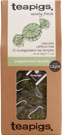 TEAPIGS 15 Peppermint Leaves Tea Temples 30g