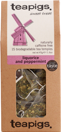 TEAPIGS 15 Liquorice & Peppermint Tea Temples 45g